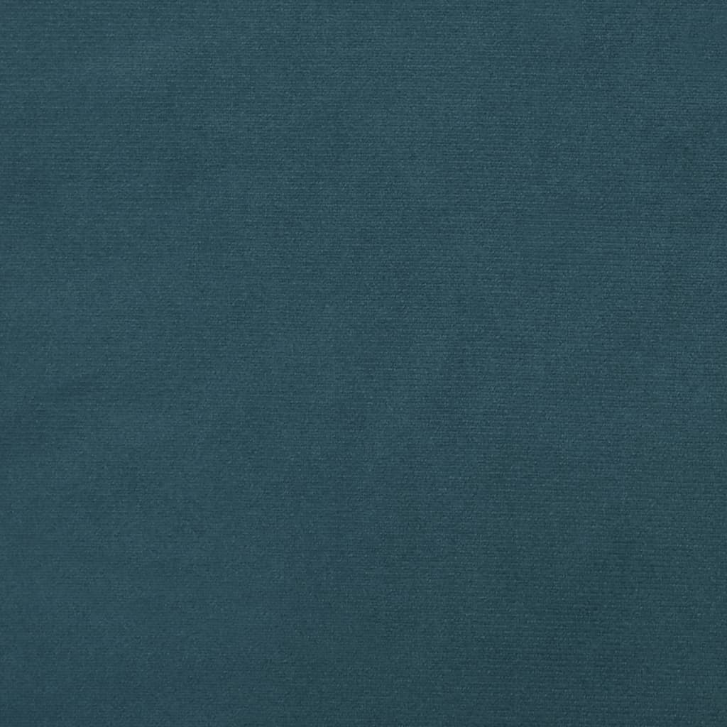 vidaXL 2-osobowa kanapa, niebieska, tapicerowana aksamitem