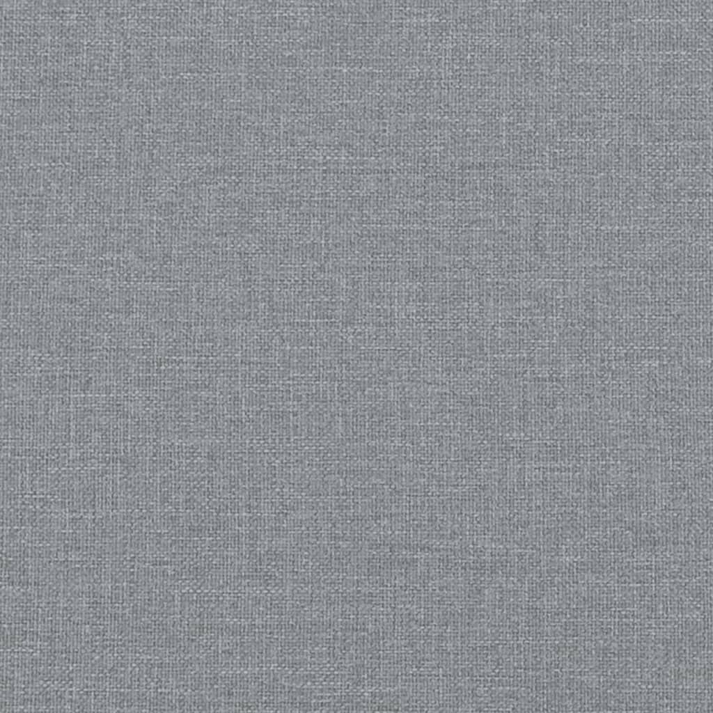 vidaXL Sofa z materacem do spania, jasnoszara, 80x200 cm, tkanina