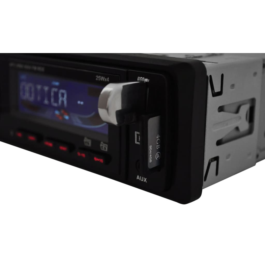 Radio samochodowe z MP3 USB SD AUX (4x25W).