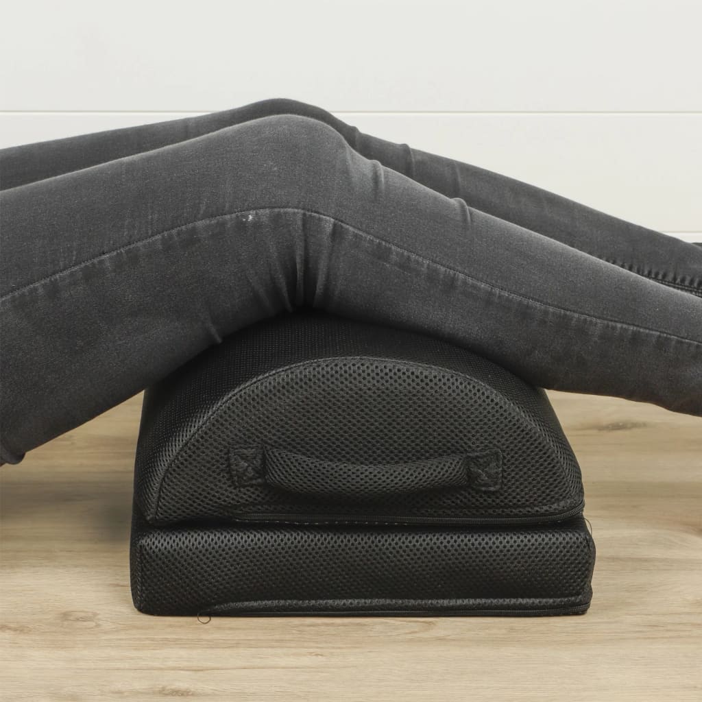 HI Poduszka relaksacyjna pod nogi, 42x30x15 cm, czarna