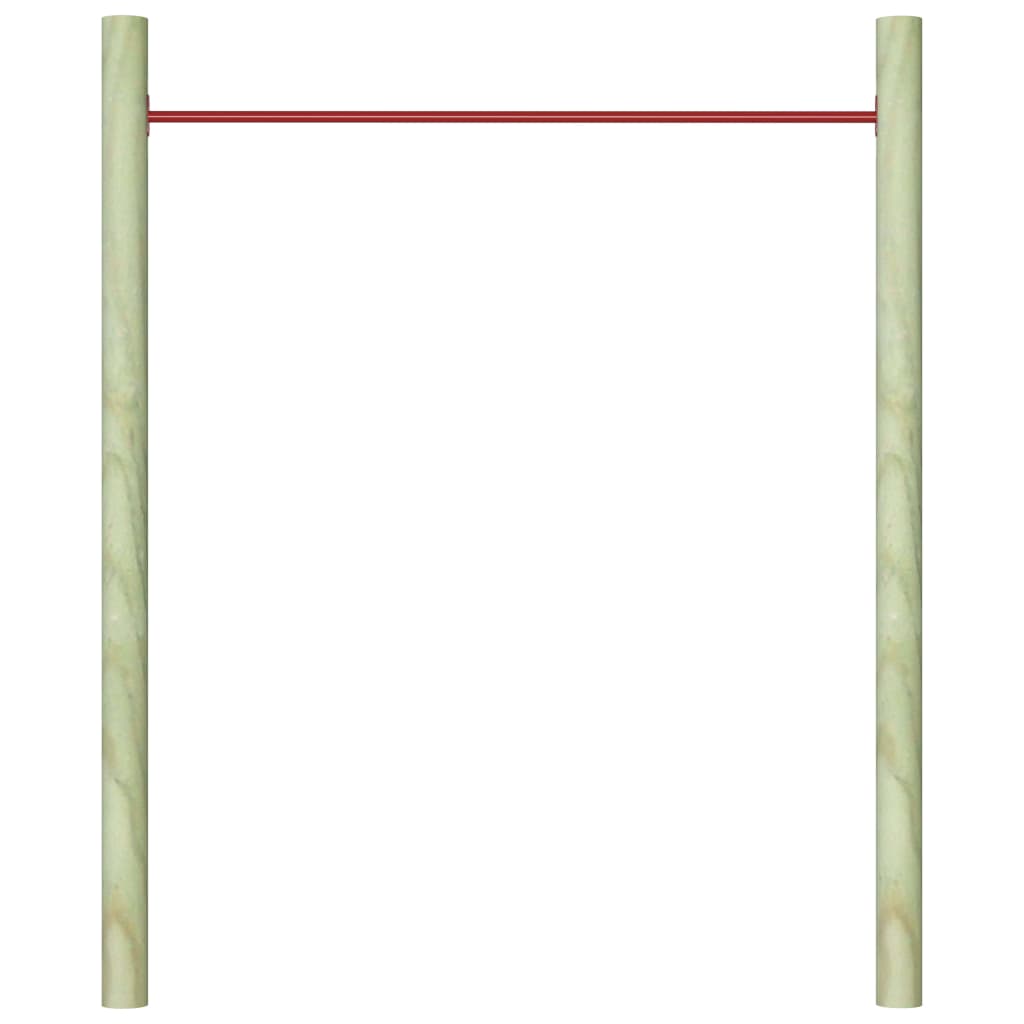 vidaXL Przykręcany drążek prosty, 125 cm, stalowy, czerwony