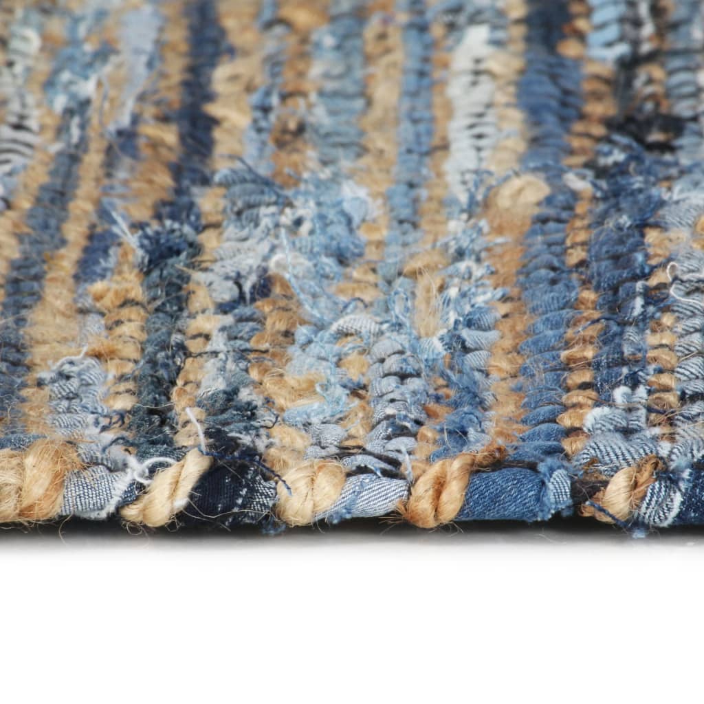 vidaXL Ręcznie tkany dywan Chindi, juta i dżins, 80x160 cm, kolorowy