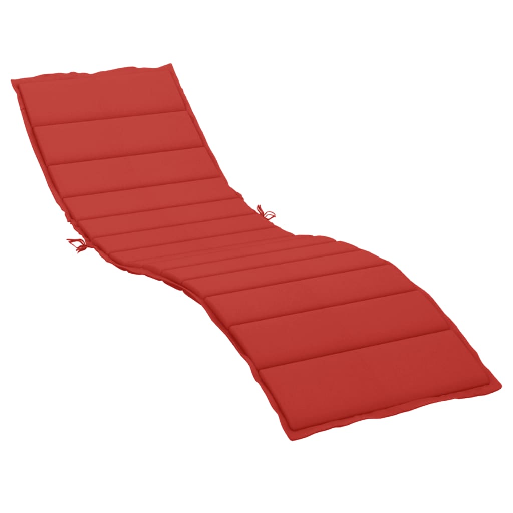vidaXL Poduszka na leżak, czerwona, 200x70x3 cm, tkanina Oxford