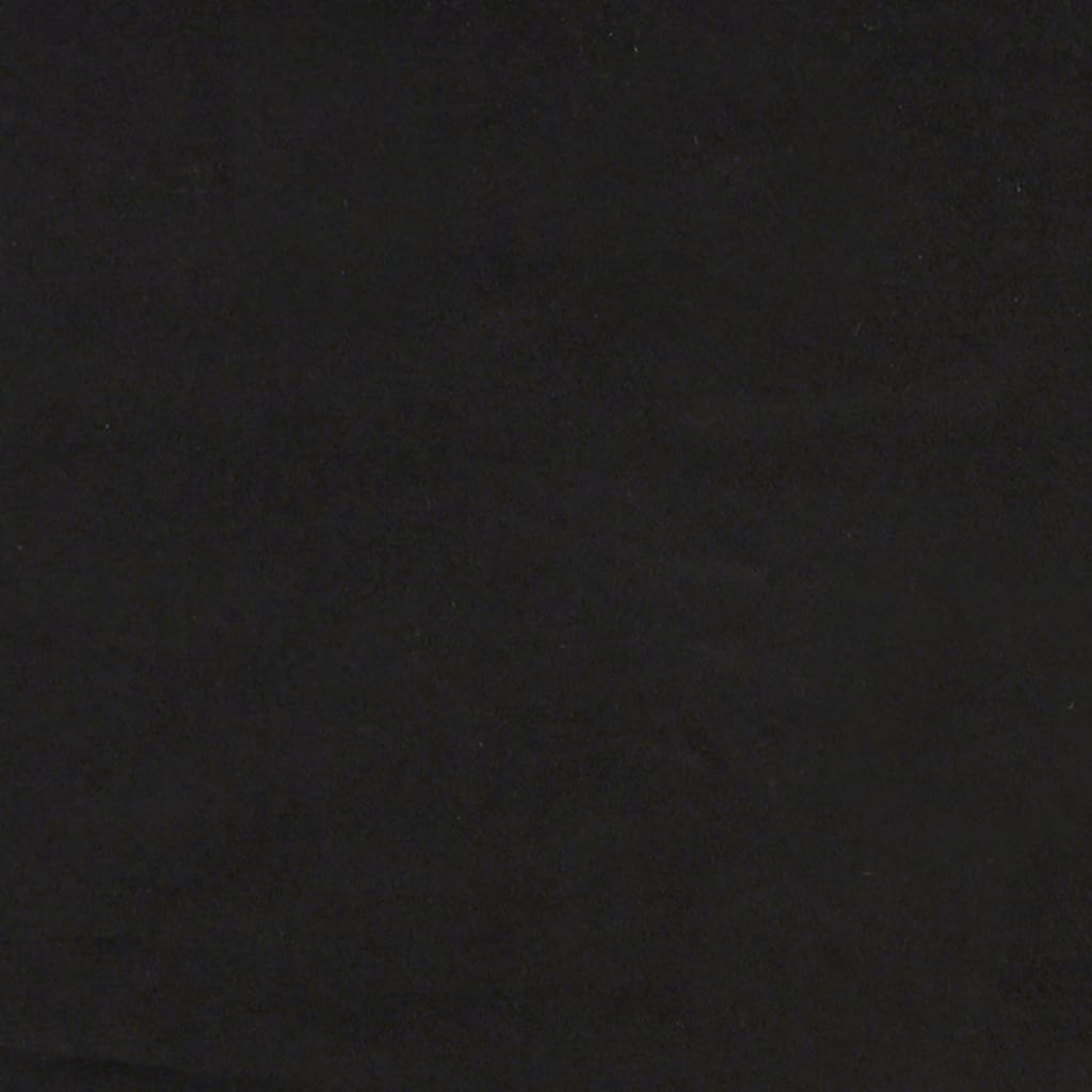 vidaXL Ławka, czarna, 110x76x80 cm, obita aksamitem
