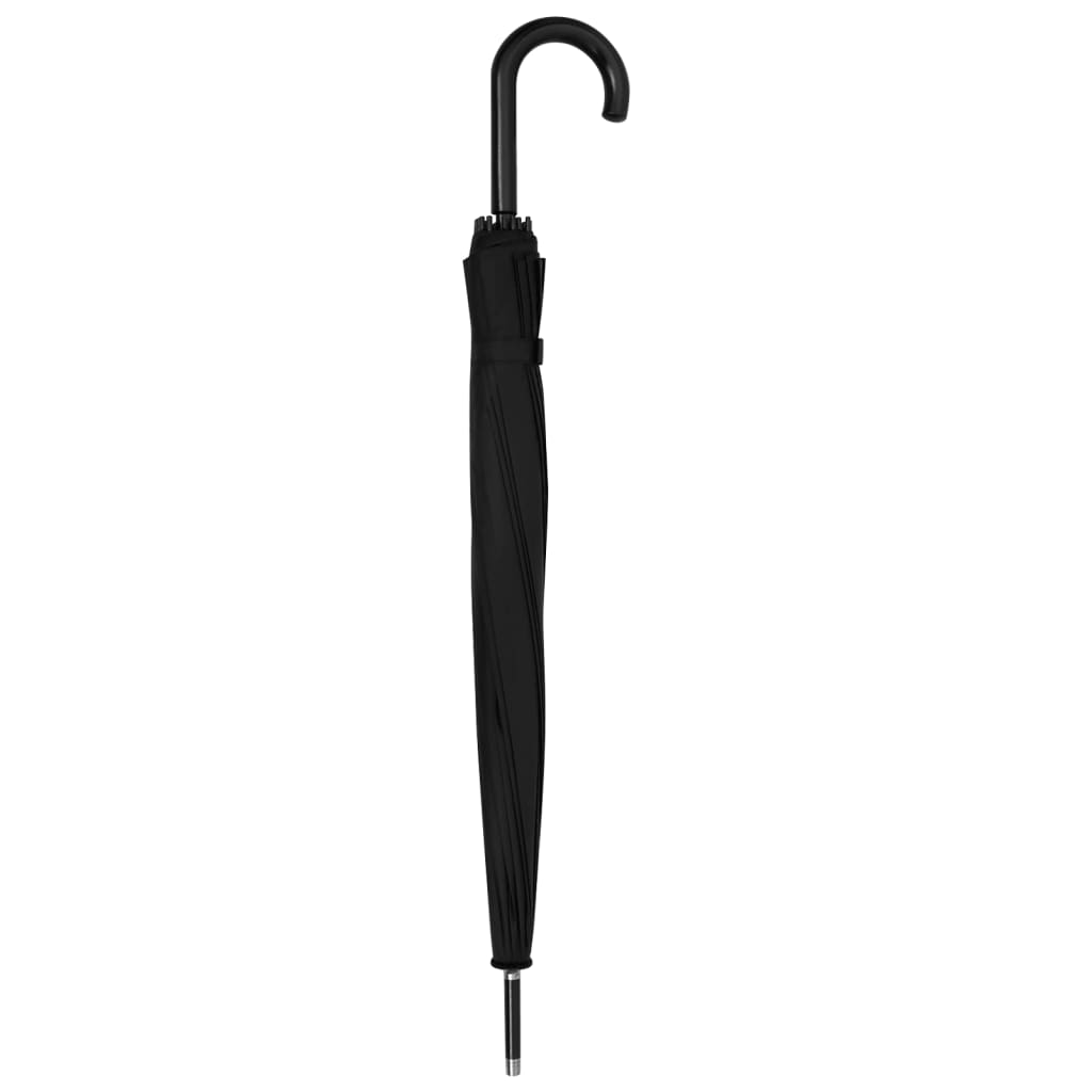 vidaXL Parasolka automatyczna, czarna, 105 cm