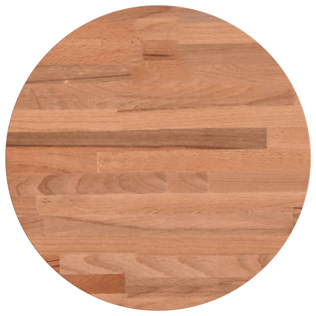 vidaXL Blat do stolika, Ø30x2,5 cm, okrągły, lite drewno bukowe