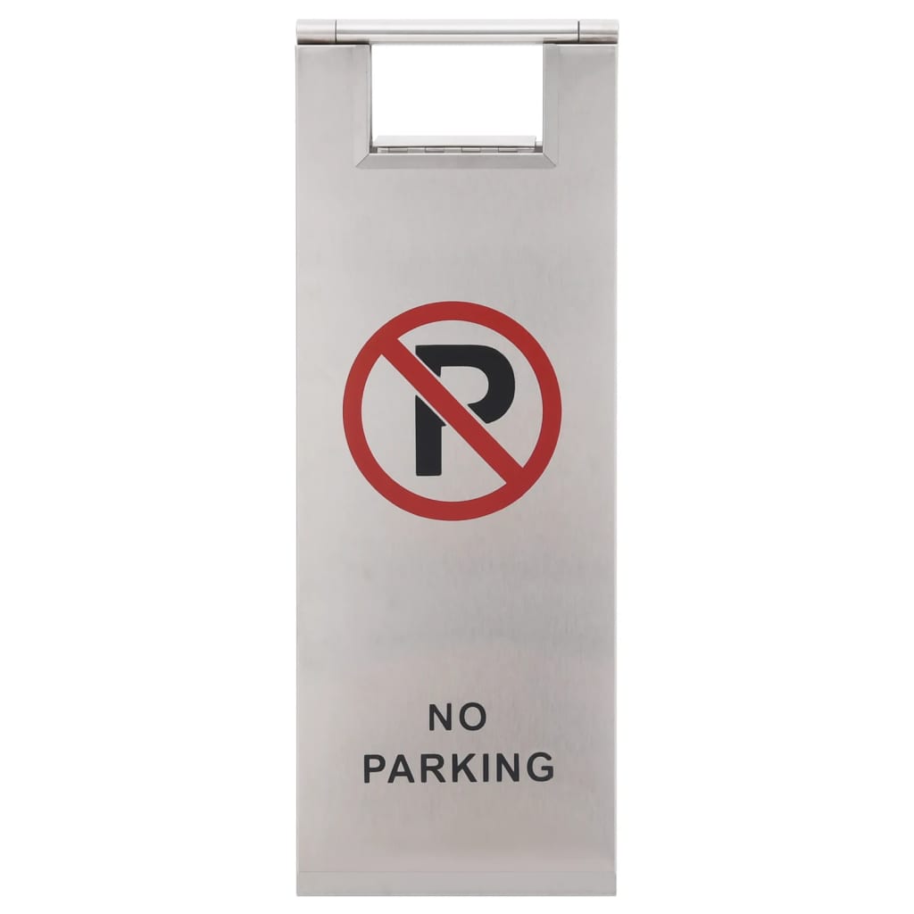 vidaXL Składane oznakowanie parkingowe, stal nierdzewna