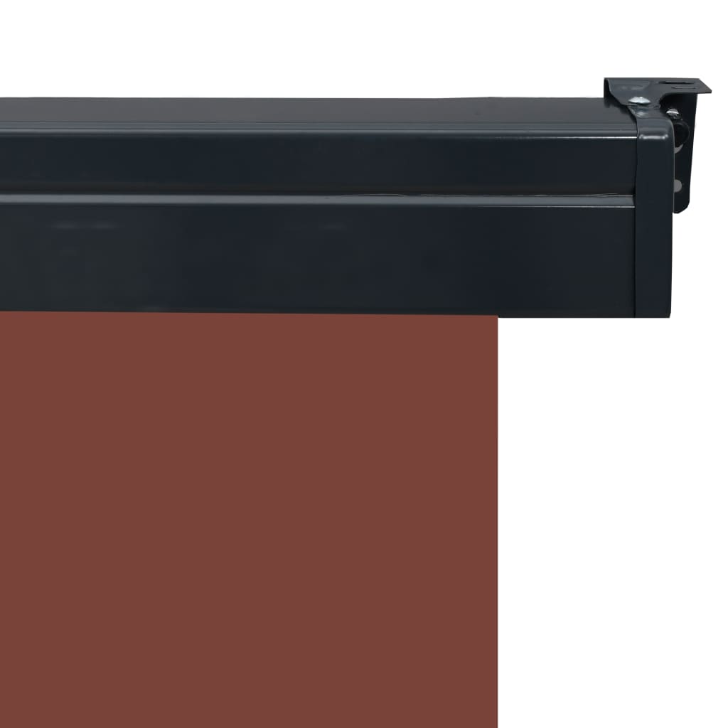 vidaXL Markiza boczna na balkon, 105x250 cm, brązowa