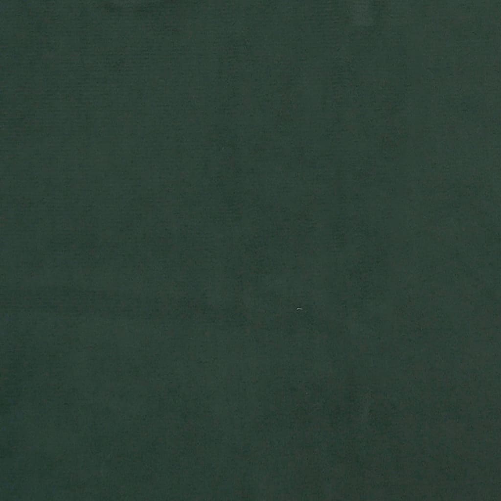vidaXL Materac kieszeniowy, ciemnozielony 90x190x20 cm, aksamit