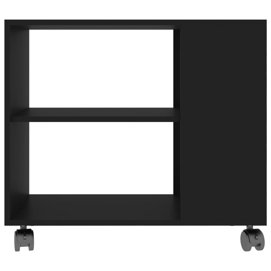 vidaXL Stolik boczny, czarny, 70x35x55 cm, materiał drewnopochodny