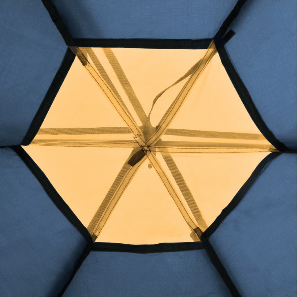 vidaXL Namiot 6-osobowy, niebiesko-żółty