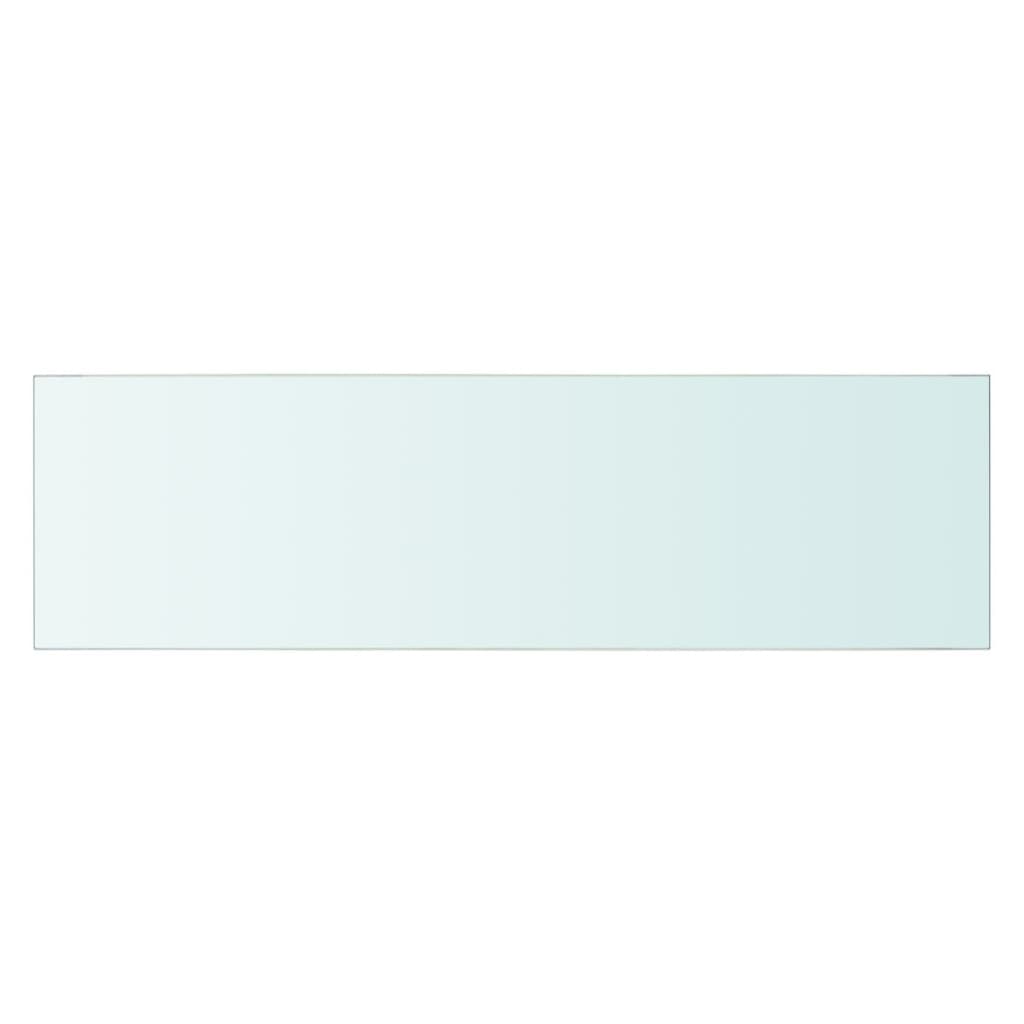 vidaXL Półki, 2 szt., panel z bezbarwnego szkła, 70 x 20 cm