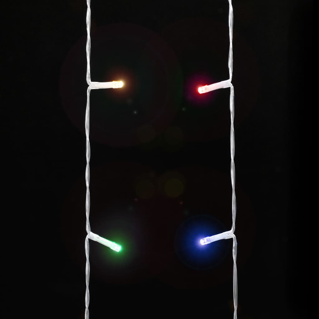 vidaXL Lampki choinkowe, 320 LED, kolorowe, 375 cm