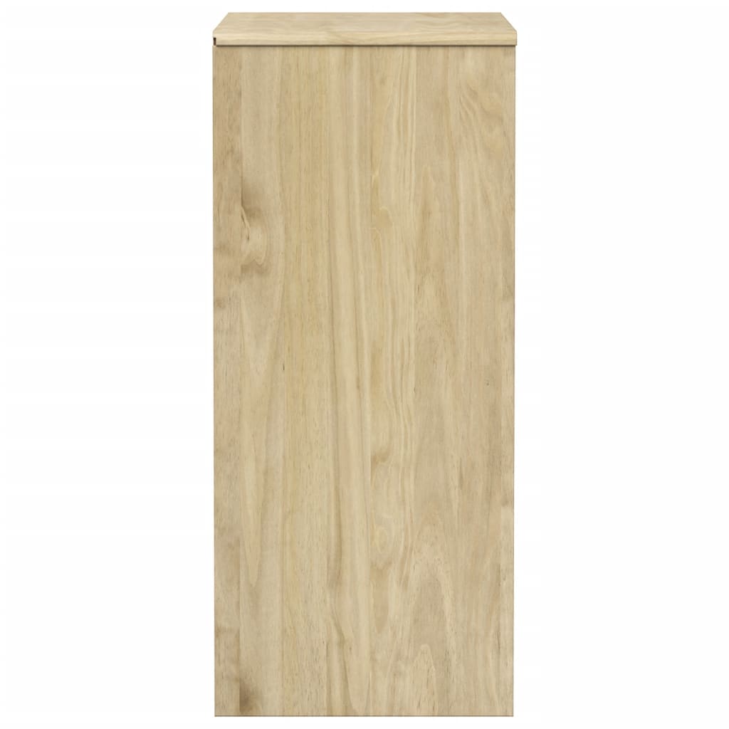 vidaXL Komoda SAUDA, kolor dębu, 76,5x39x91 cm, lite drewno sosnowe