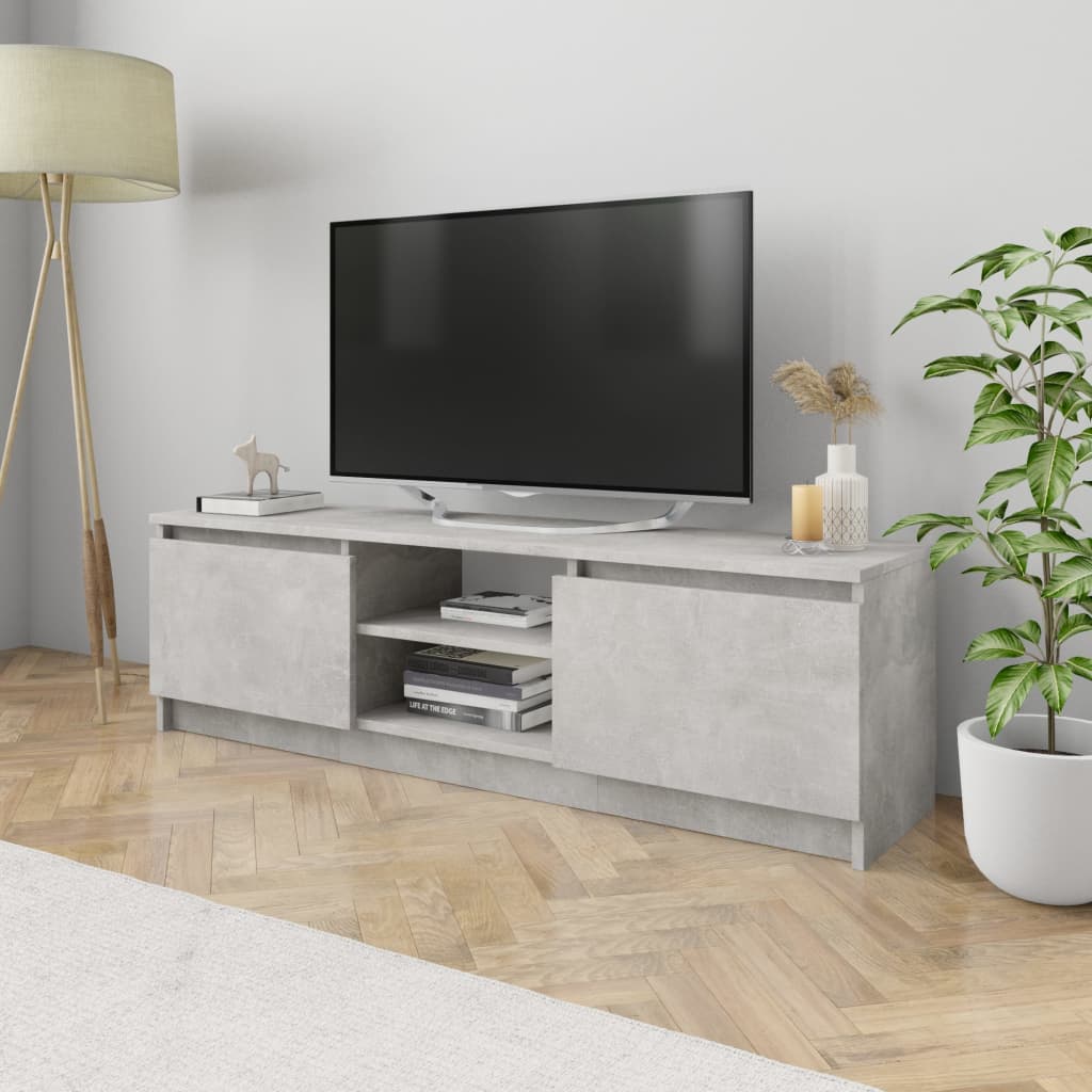 vidaXL Szafka pod TV, betonowy szary, 120x30x35,5 cm