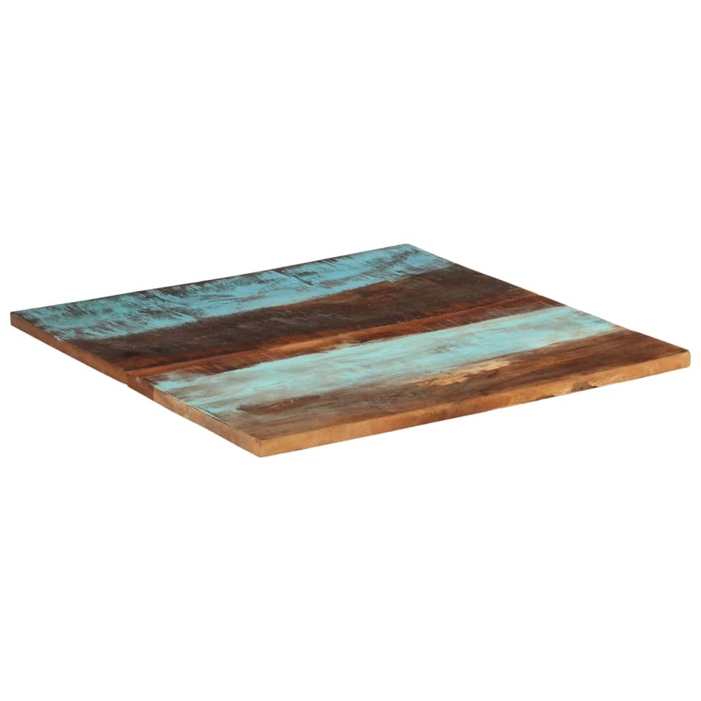 vidaXL Kwadratowy blat stołu 80x80 cm, 25-27 mm, lite drewno z odzysku