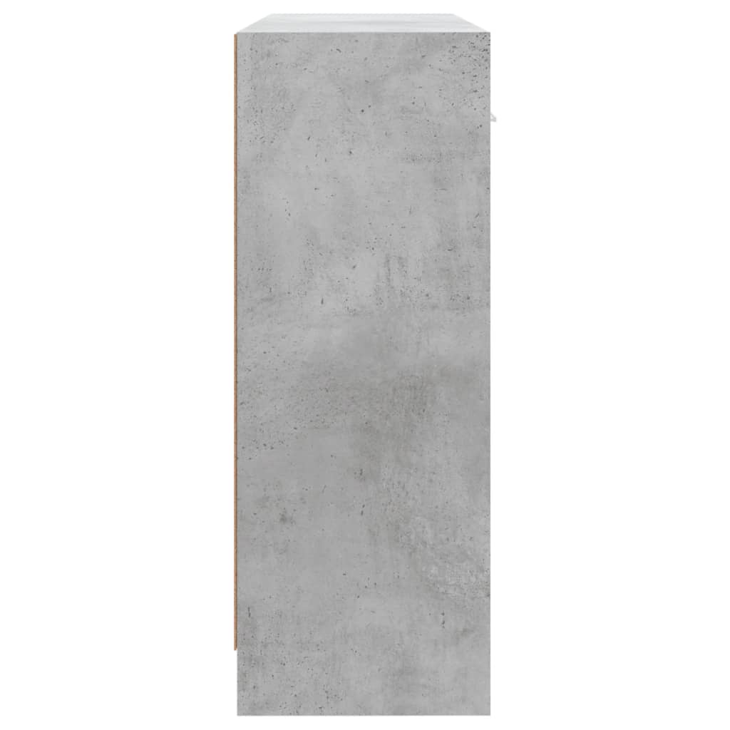 vidaXL Szafka, szarość betonu, 91x28x75 cm, materiał drewnopochodny