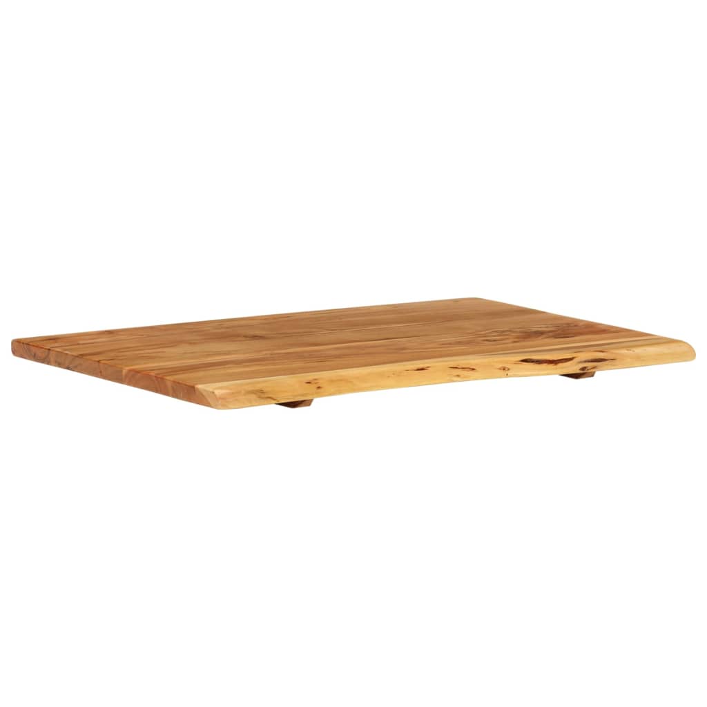 vidaXL Blat łazienkowy, lite drewno akacjowe, 80x52x2,5 cm