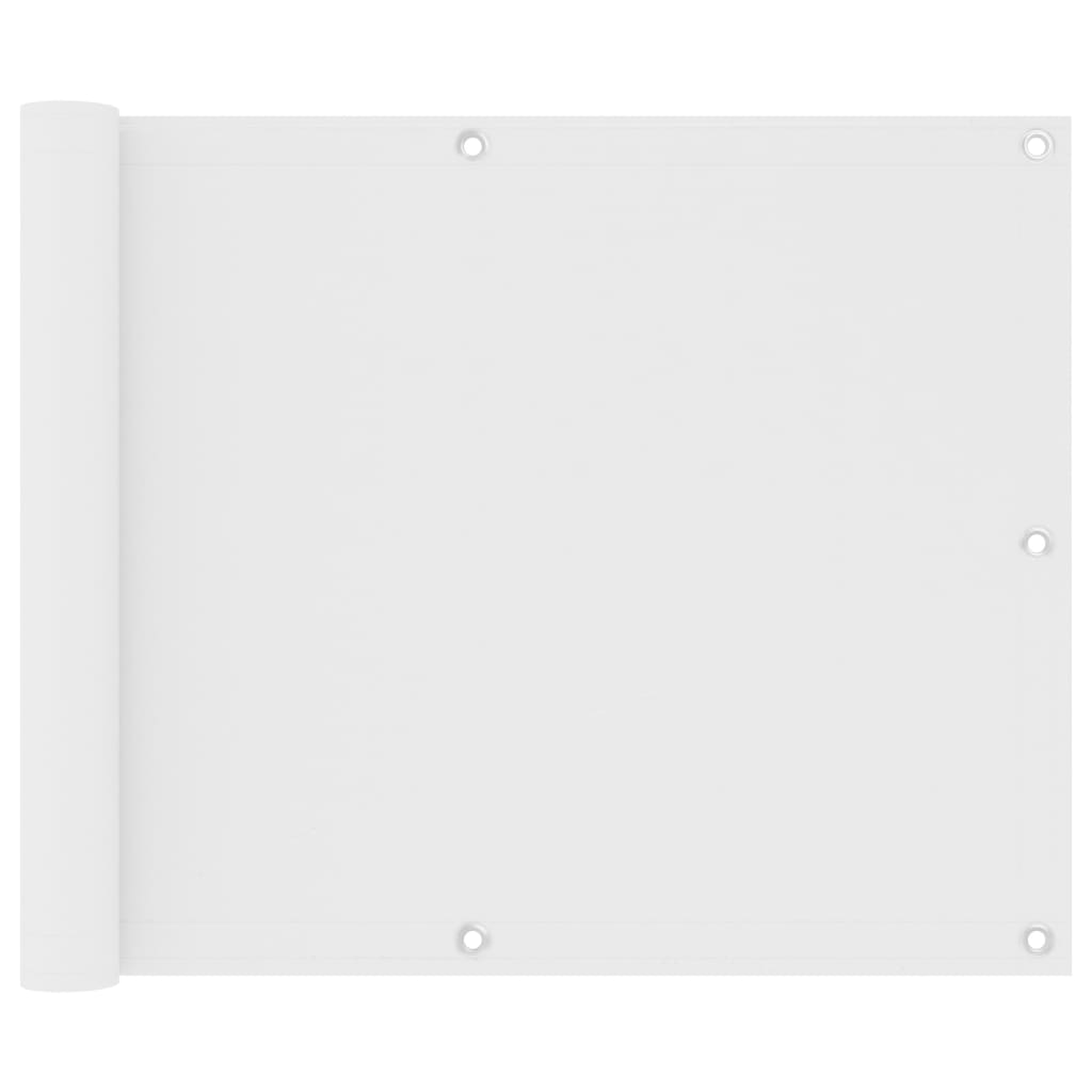 vidaXL Parawan balkonowy, biały, 75x300 cm, tkanina Oxford