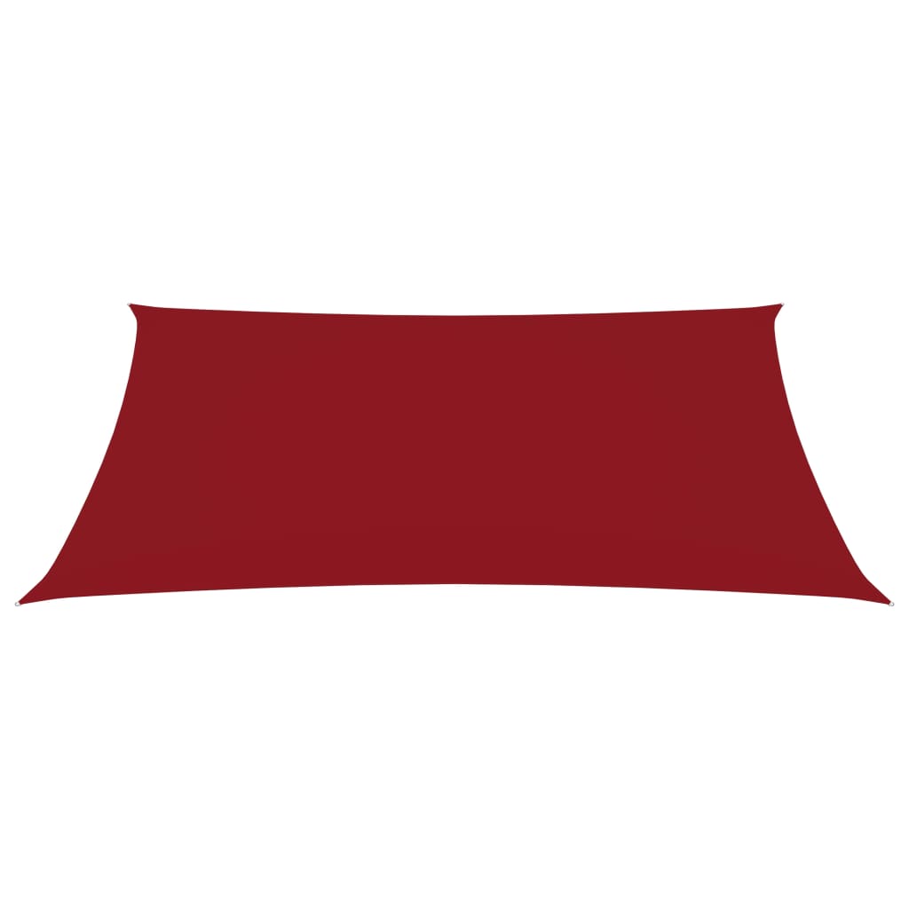 vidaXL Prostokątny żagiel ogrodowy, tkanina Oxford, 3,5x5 m, czerwony