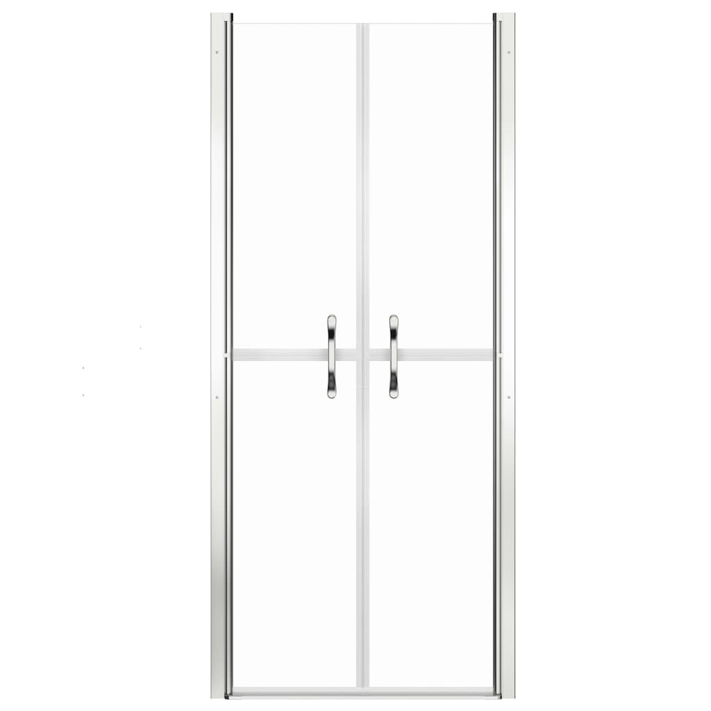 vidaXL Drzwi prysznicowe, przezroczyste, ESG, 86x190 cm