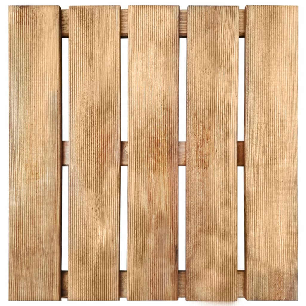vidaXL Płytki tarasowe, 12 szt., 50 x 50 cm, drewno, brązowe