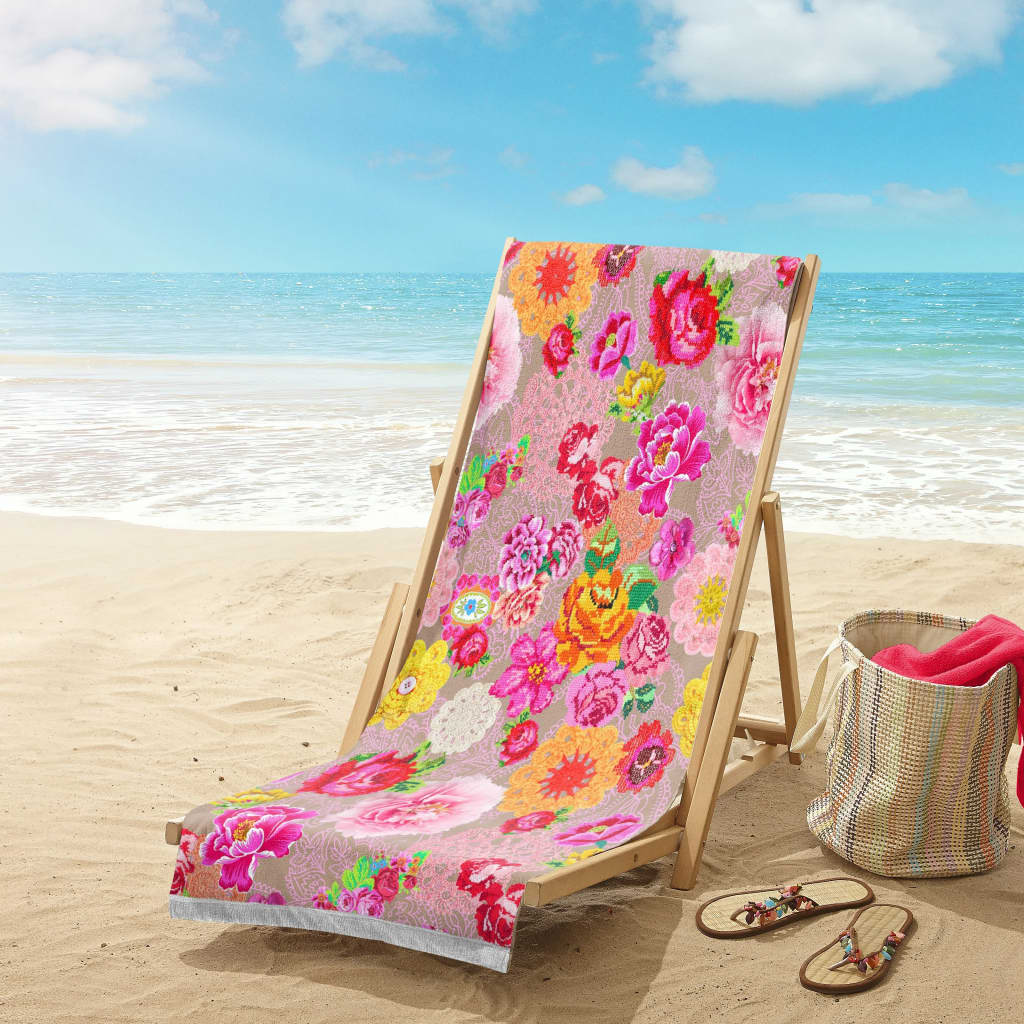 Happiness Ręcznik plażowy WOODSTOCK, 100x180 cm, kolorowy