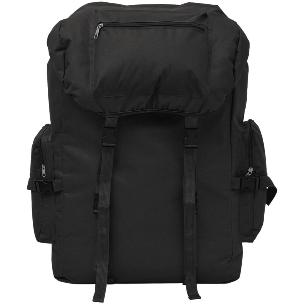 vidaXL Plecak w wojskowym stylu, 65 L, czarny