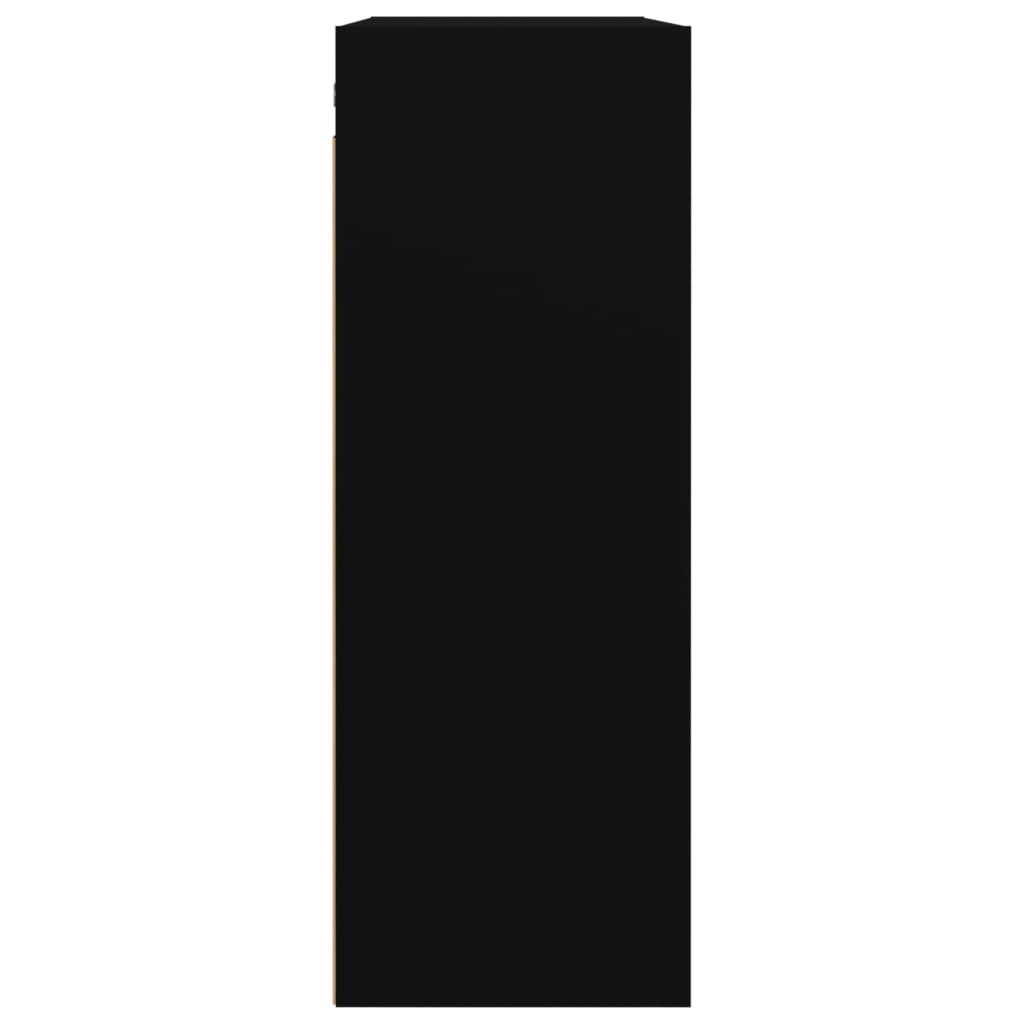 vidaXL Szafka wisząca, czarna, 69,5x32,5x90 cm