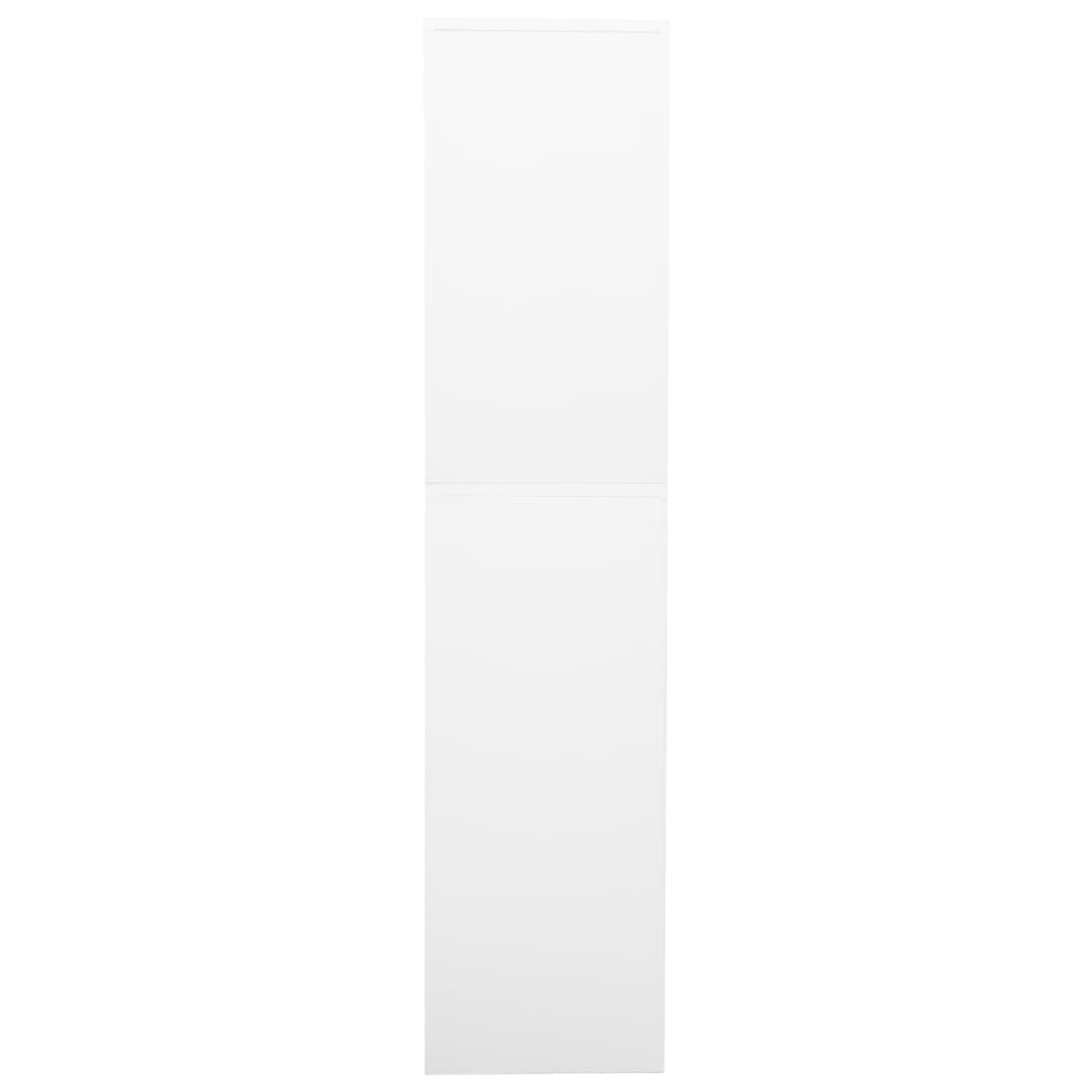 vidaXL Szafa biurowa, biała, 90x40x180 cm, stalowa