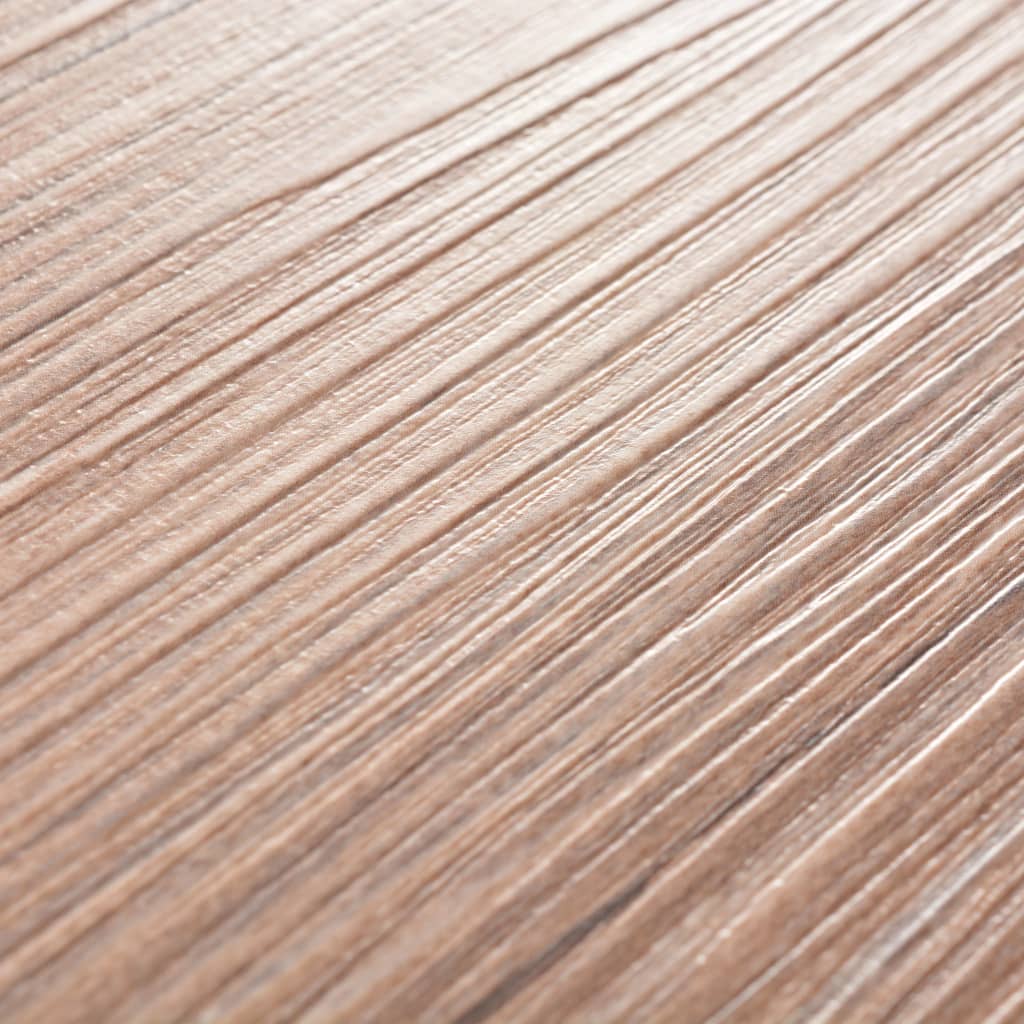 vidaXL Samoprzylepne panele podłogowe, PVC, 2,51 m², 2 mm, brązowy dąb