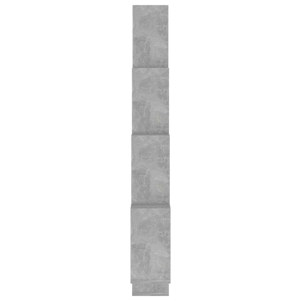 vidaXL Półka ścienna kostki, szarość betonu, 90x15x119 cm, płyta