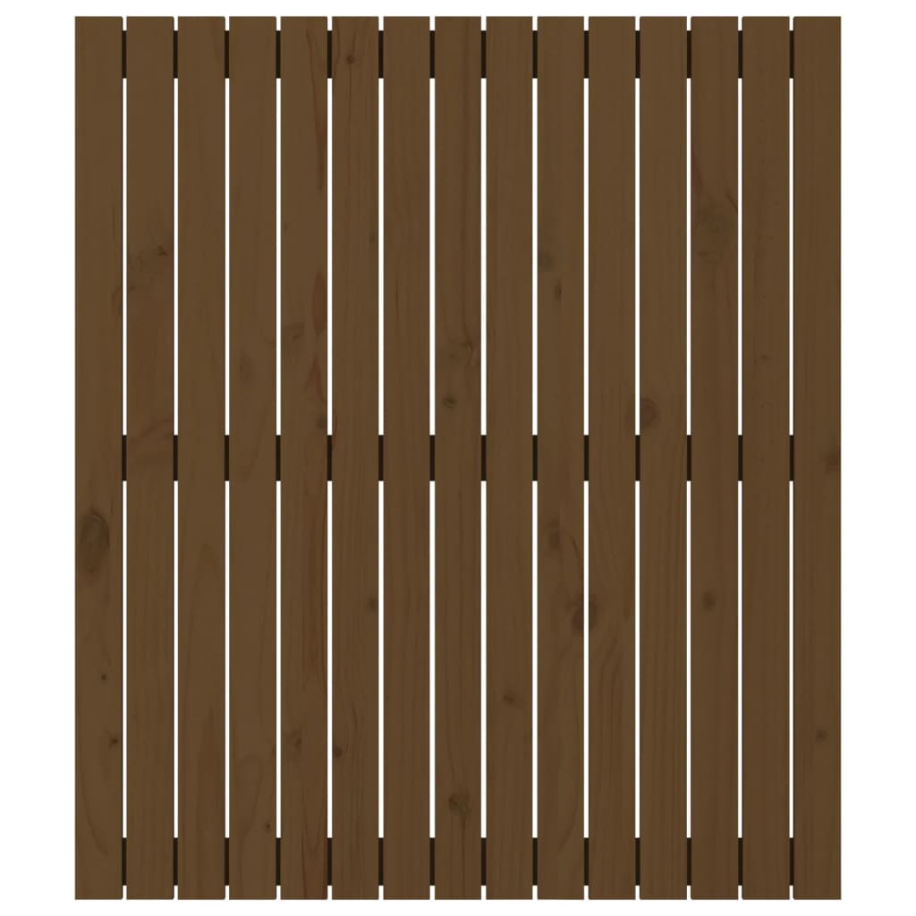 vidaXL Wezgłowie łóżka, miodowy brąz, 95,5x3x110 cm, drewno sosnowe