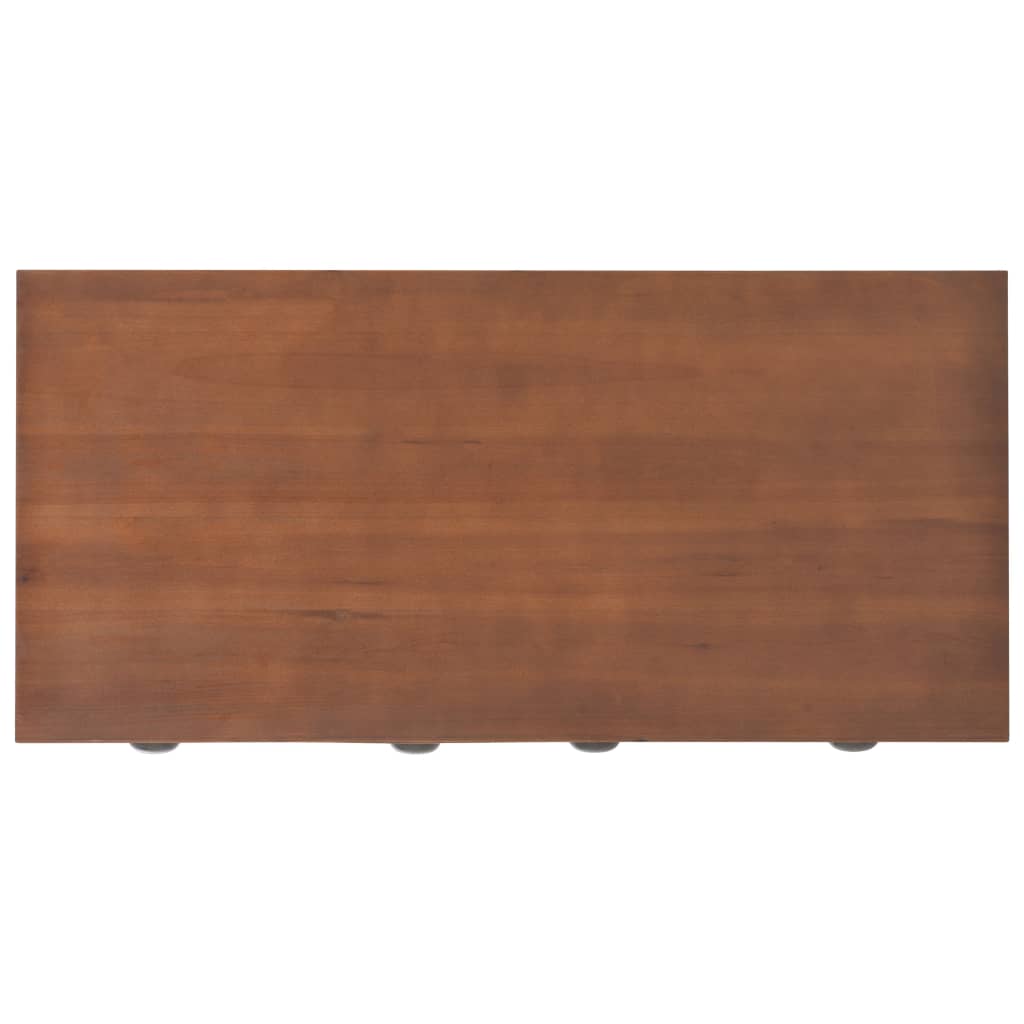 vidaXL Biurko z 3 szufladami, 110x50x78 cm, lite drewno jodłowe