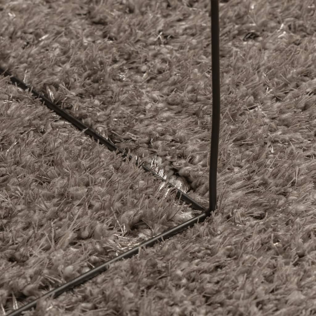 vidaXL Dywan ISTAN z długim runem, połyskujący, szary, 120x170 cm