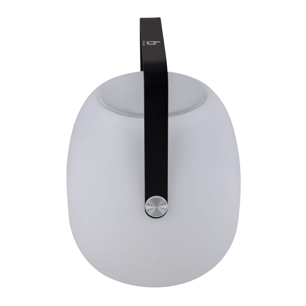 Bo-Camp Lampa stołowa LED z głośnikiem Bluetooth Wade, biało-czarna