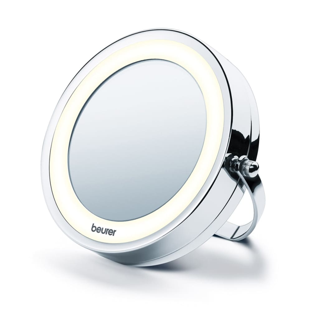 Beurer Podświetlane lusterko kosmetyczne BS59, srebrne