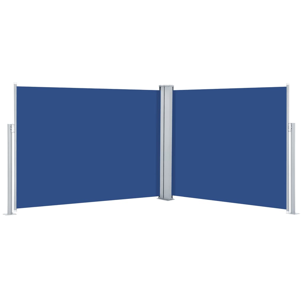 vidaXL Zwijana markiza boczna, niebieska, 140 x 1000 cm