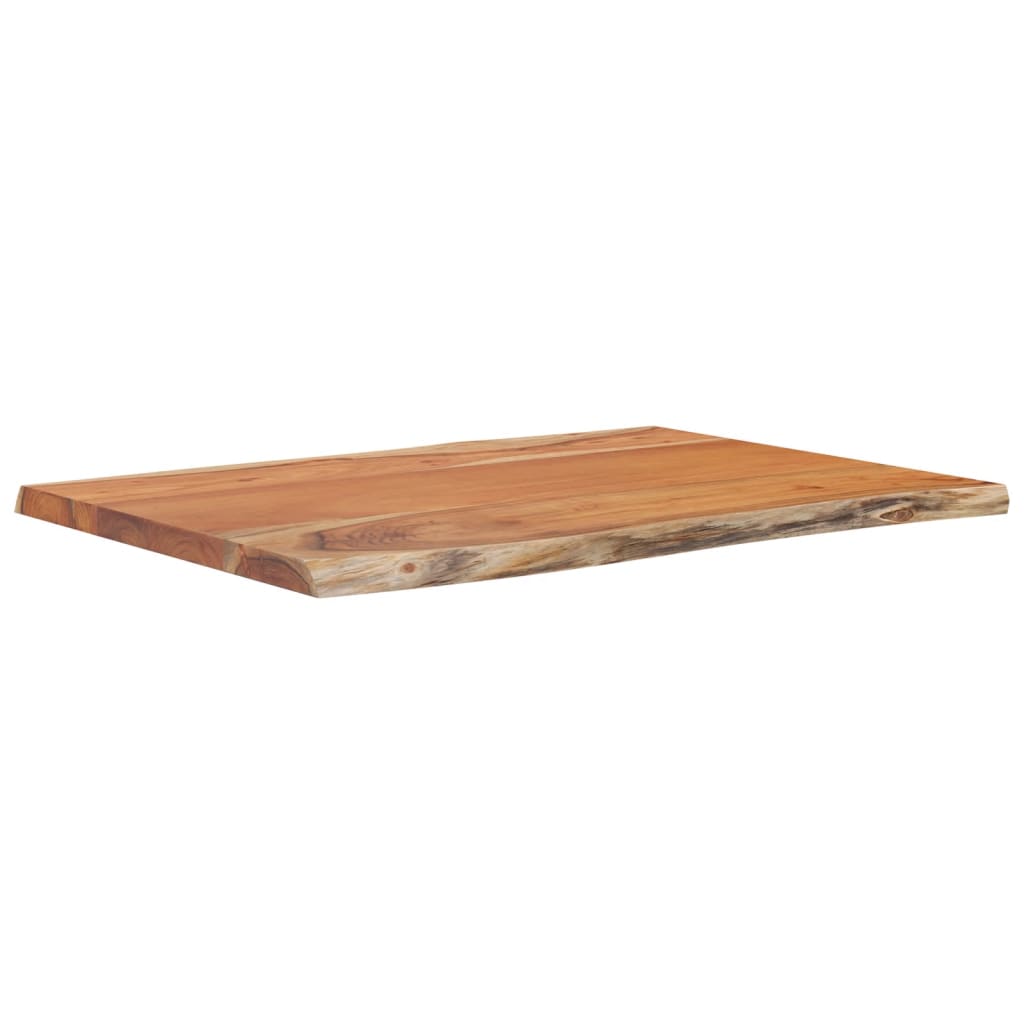 vidaXL Stolik boczny, 50x40x2,5 cm, drewno akacjowe, naturalna krawędź