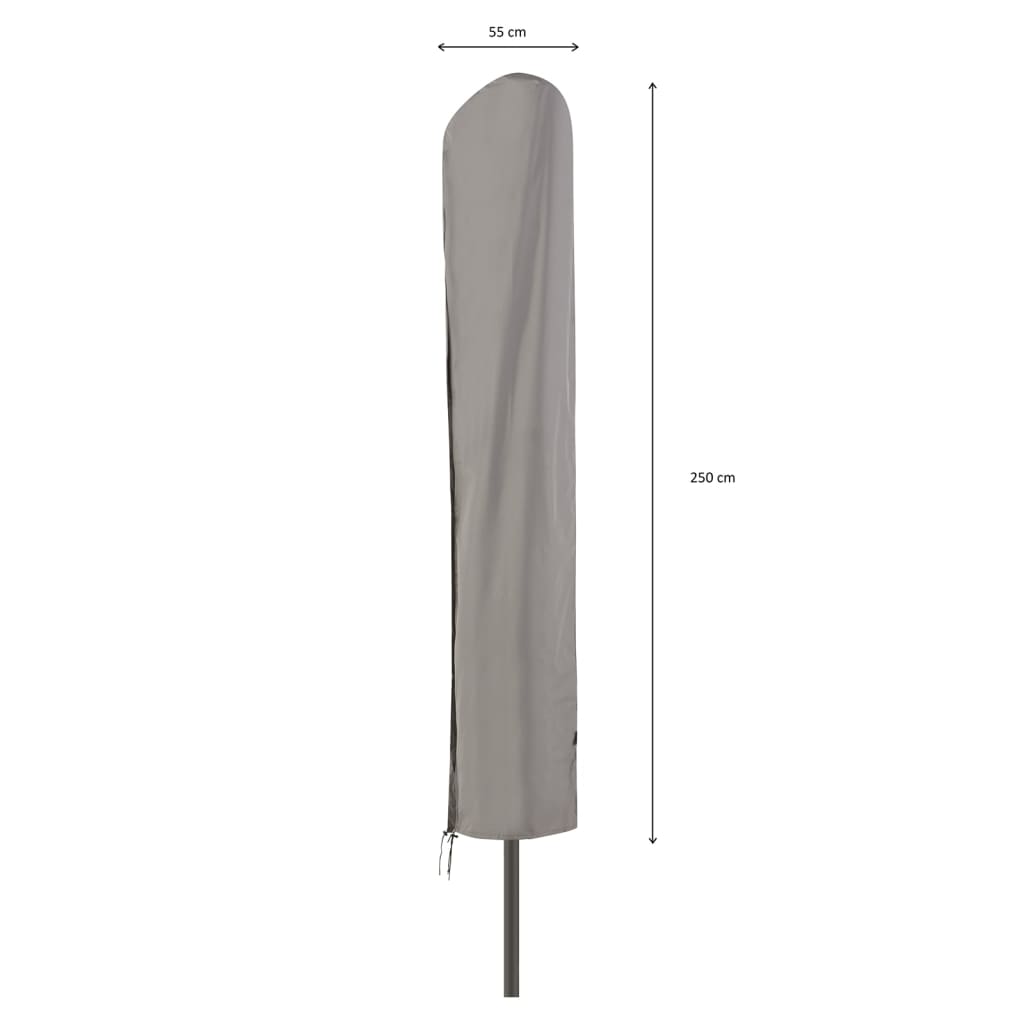 Madison Pokrowiec na parasol ogrodowy, 55x250 cm, szary