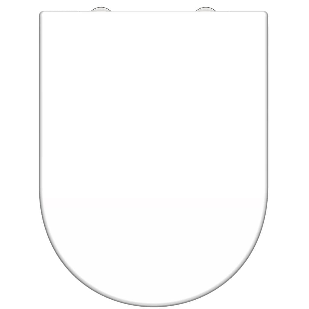 SCHÜTTE Deska sedesowa WHITE z duroplastu, kształt D