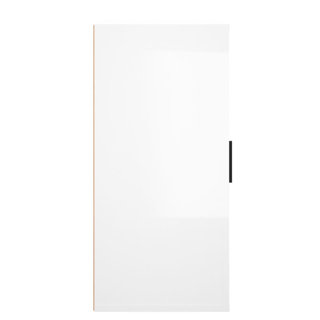 vidaXL Szafka, biała z połyskiem, 40x33x70 cm, materiał drewnopochodny
