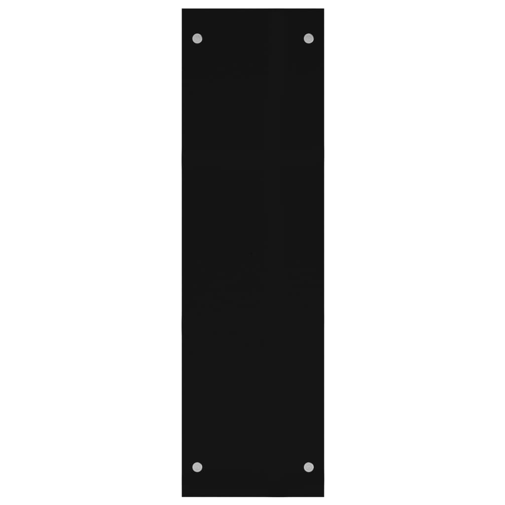 vidaXL Stojak na drewno opałowe, czarny, 80x35x120 cm, szklany