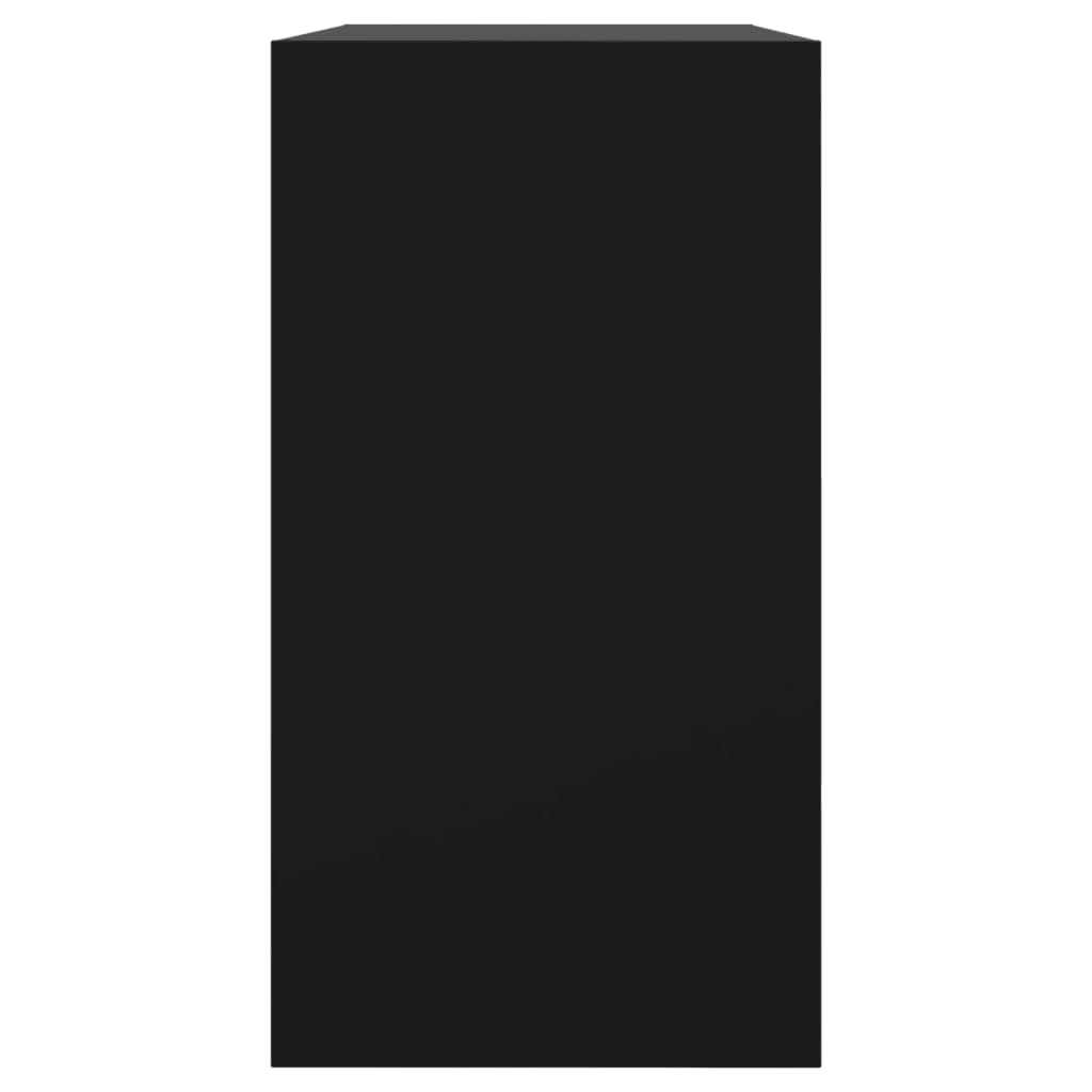vidaXL Szafka na buty, czarna, 80x34x63 cm, materiał drewnopochodny