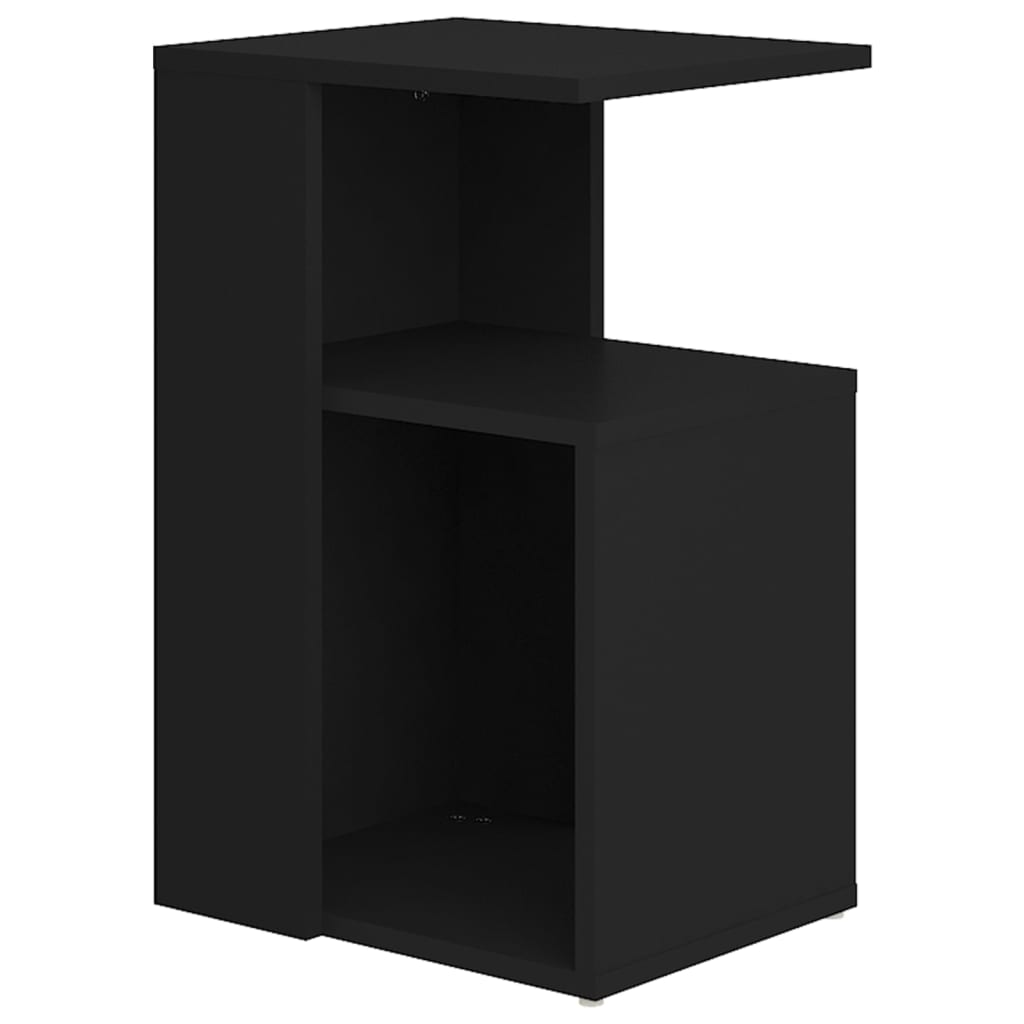 vidaXL Stolik boczny, czarny, 36x30x56 cm, materiał drewnopochodny