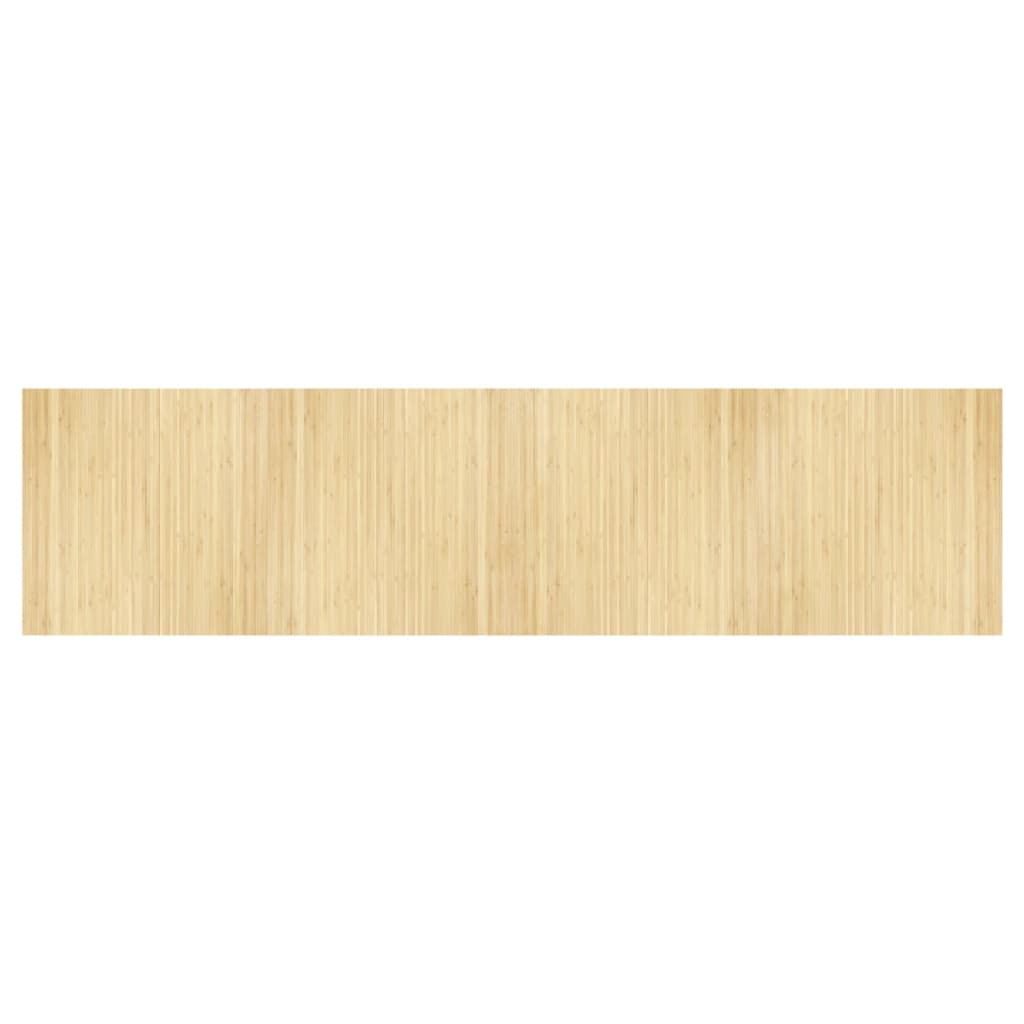 vidaXL Dywan prostokątny, jasny naturalny, 100x400 cm, bambusowy