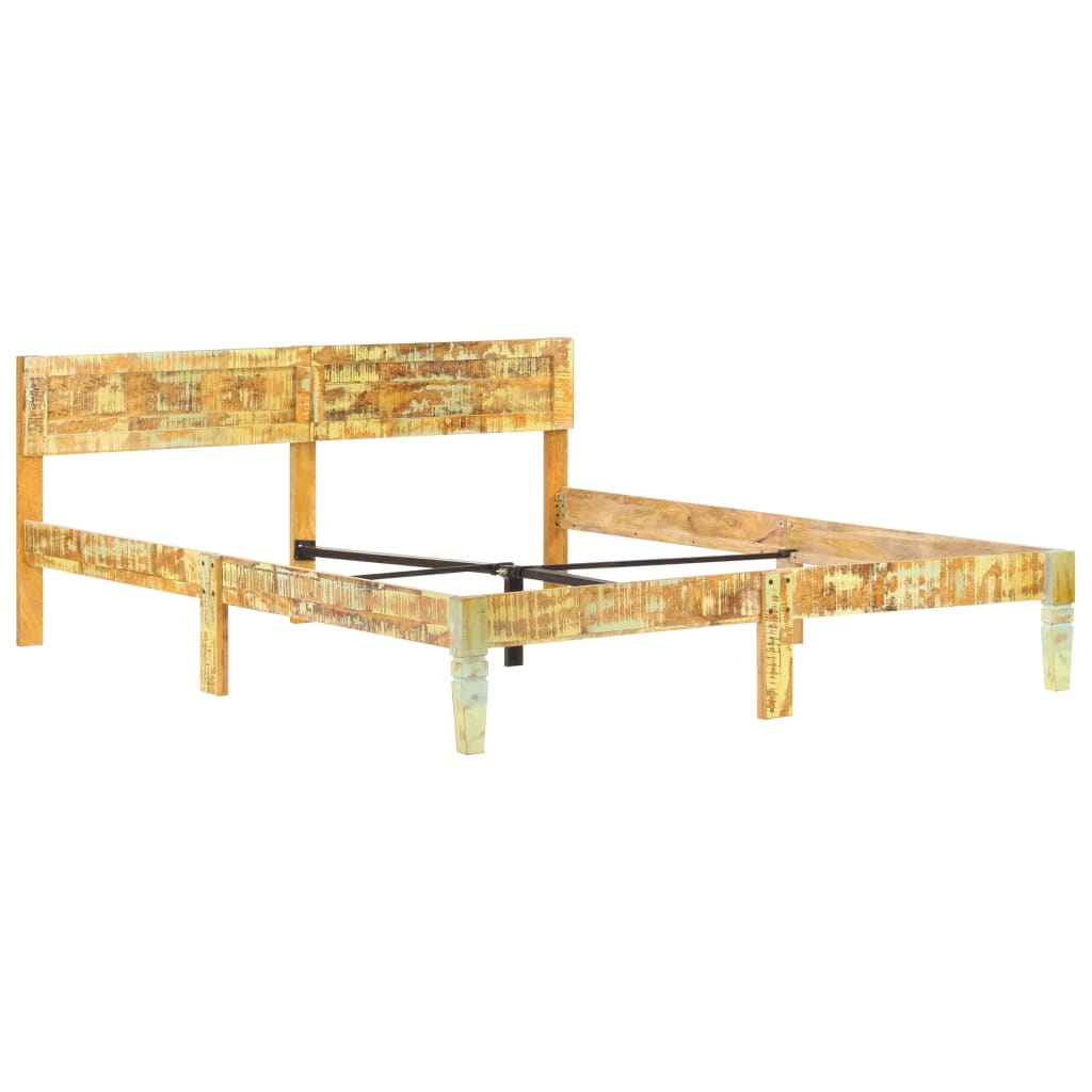 vidaXL Rama łóżka z litego drewna z odzysku, 160 x 200 cm