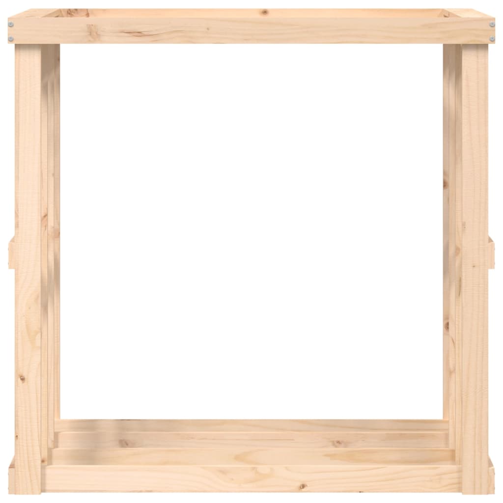 vidaXL Zewnętrzny stojak na drewno, 108x52x106 cm, lita sosna