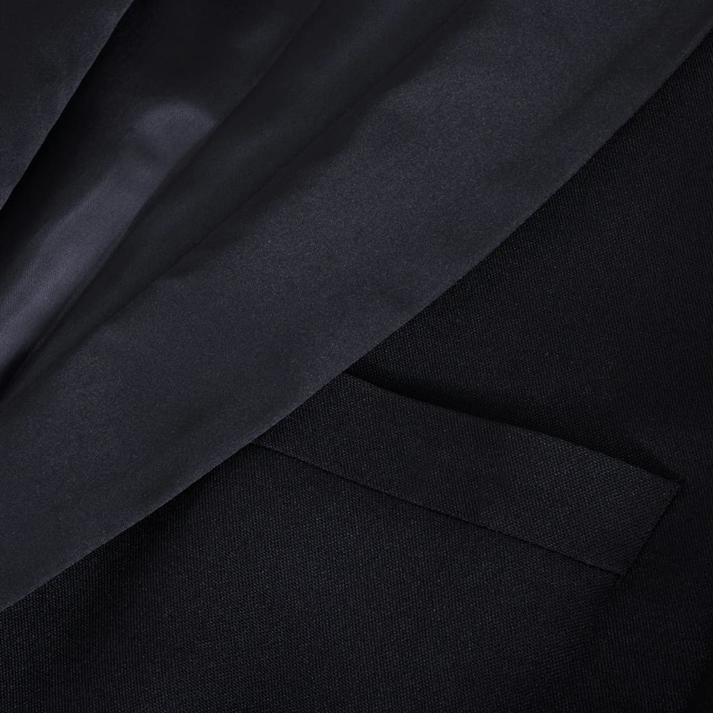 vidaXL 2-częściowy męski garnitur/smoking, rozmiar 46, czarny