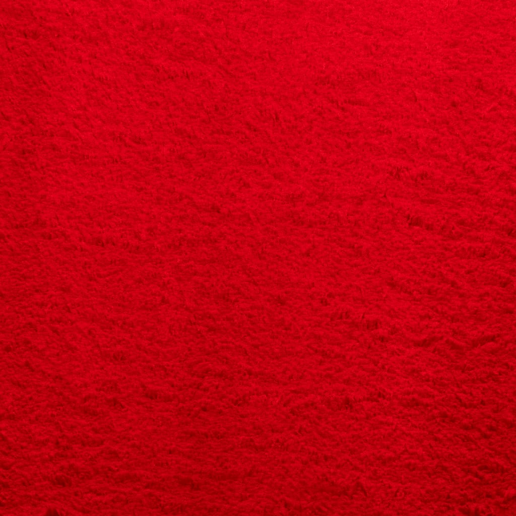 vidaXL Dywan HUARTE z krótkim włosiem, czerwony, 60x110 cm
